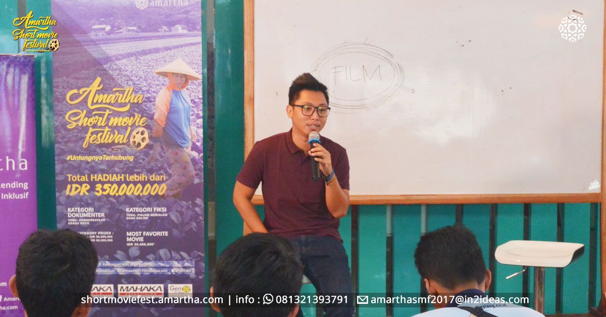 Lucky Kuswandi saat memberikan materi di Workshop ASMF Malang